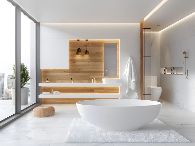 Completed Modern Bathtub